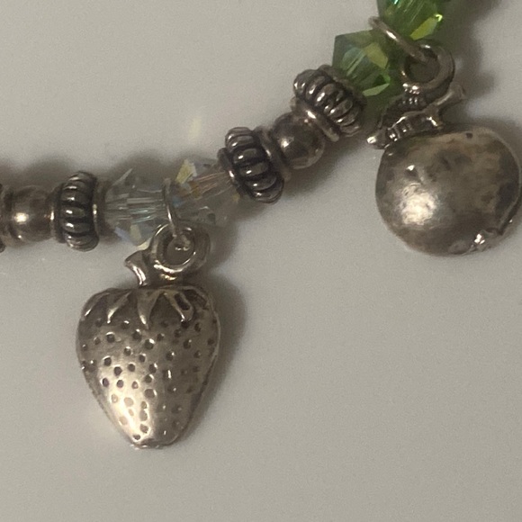 Mikasa holiday orchard & glass🍇bunch+925 multi-charm Bracelet - Picture 15 of 17